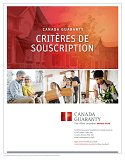 Critères de souscription - Image de l'icône de la page Web